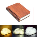 Portable 3D LED Book Night Light: Wooden