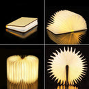 Portable 3D LED Book Night Light: Wooden