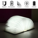 Portable 3D LED Book Night Light: Wooden